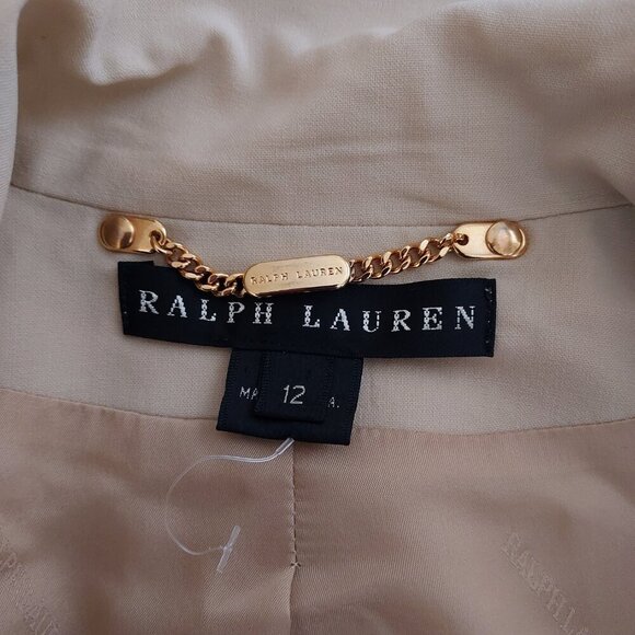 Vintage Ralph Lauren Black Label Wool Blend Slim Fit Blazer Size 12 - Picture 13 of 13